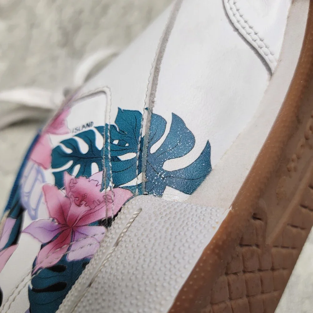 Jurassic Park x Reebok Club C 85 'Dennis Nedry' White Floral Sneakers GW0213